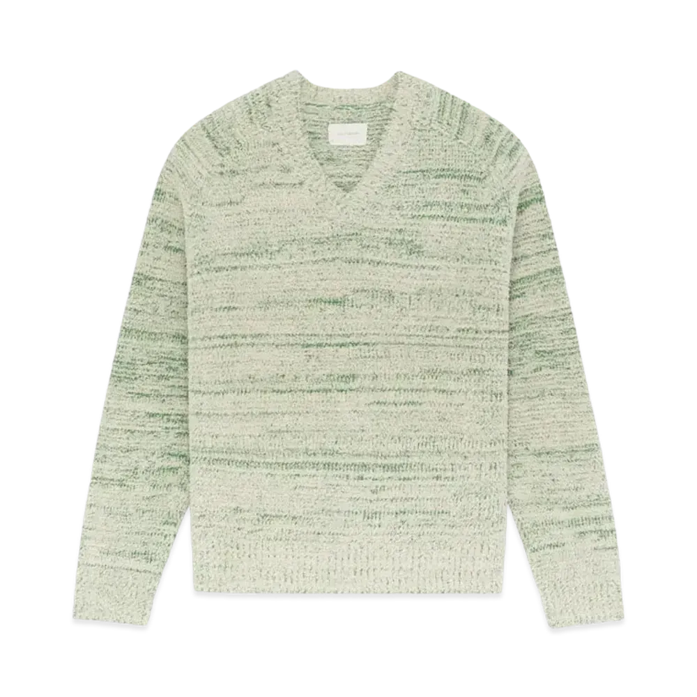 Aime Leon Dore Marled V-Neck Sweater "Green"