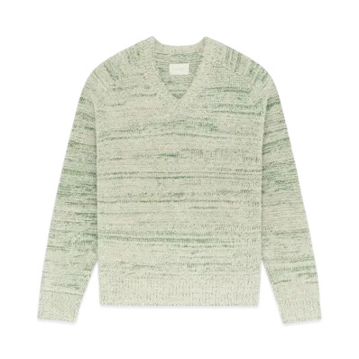 Aime Leon Dore Marled V-Neck Sweater "Green"