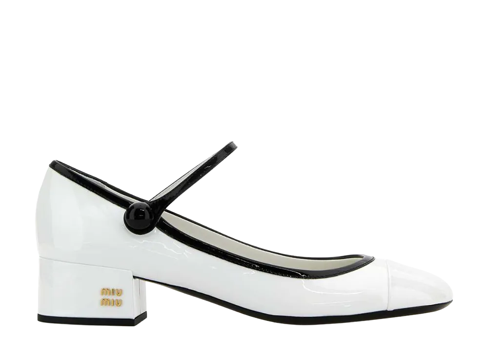 MIU MIU Women's Leather Pumps "White"