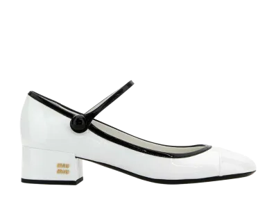 MIU MIU Women's Leather Pumps "White"