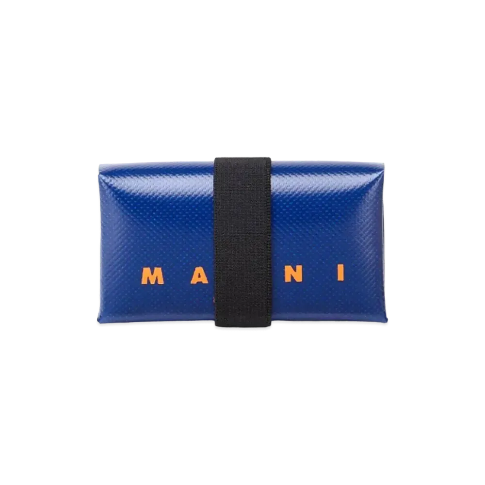 Marni PVC Wallet with Origami Construction "Blue"