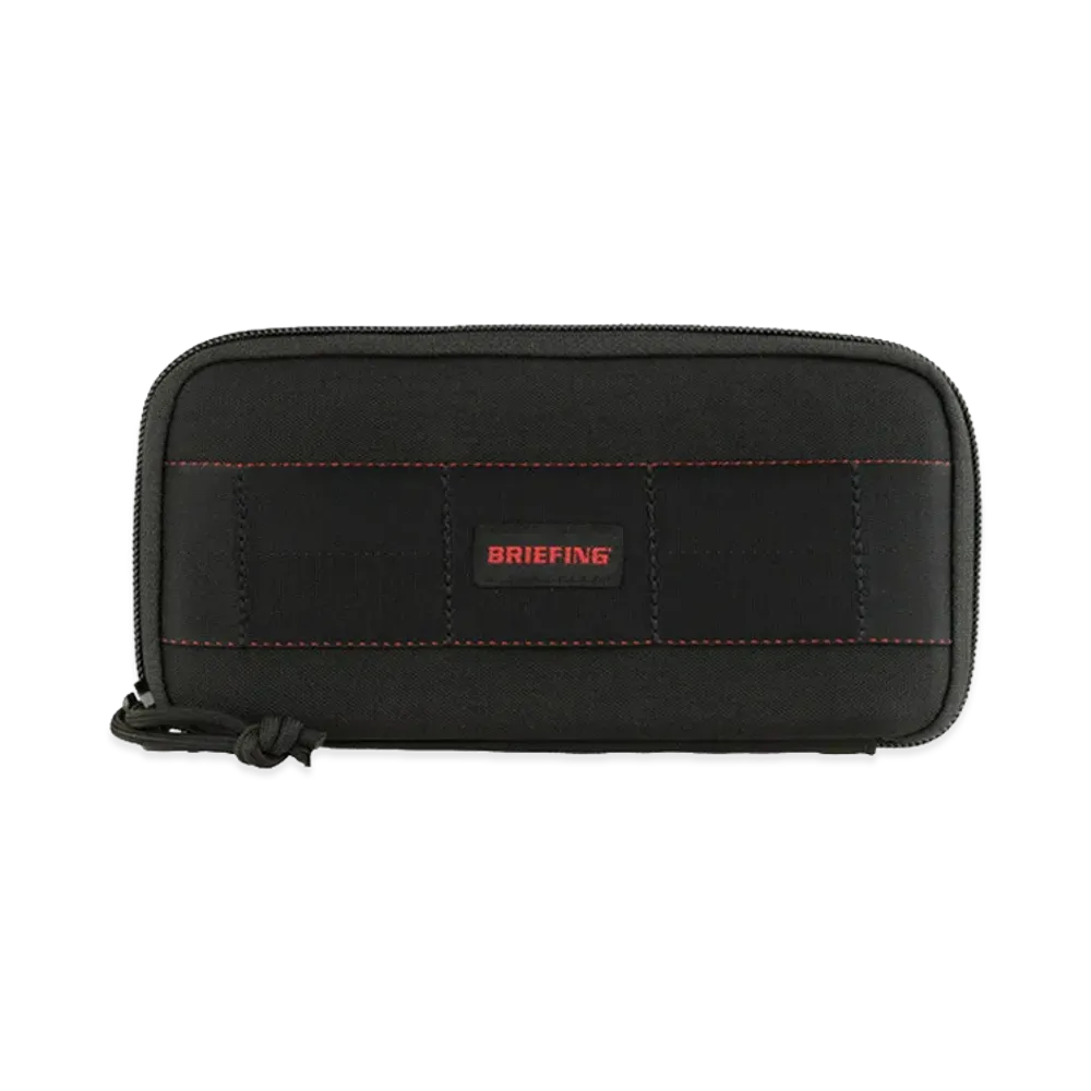 BRIEFING Round Fastener Wallet "Black"