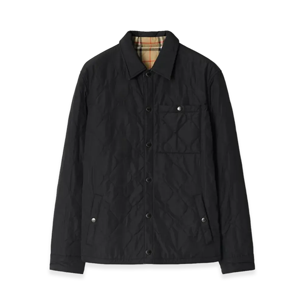 Burberry Reversible Quilted Nylon Overshirt "Black"
