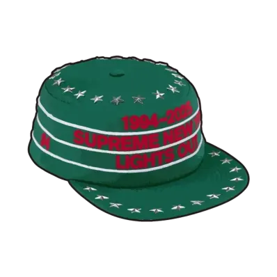Supreme Stars Studded Pillbox Hat "Dark Green"