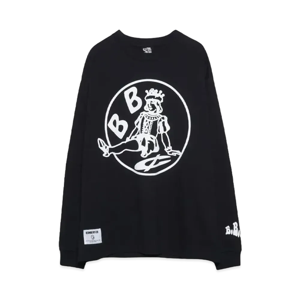 BILLIONAIRE BOYS CLUB COTTON LS T-SHIRT BOYS CLUB "BLACK"