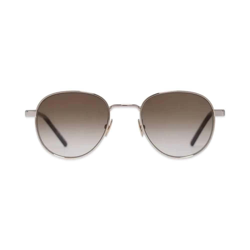 SAINT LAURENT SL 555-003 Front: "GOLD" Temple: "GOLD" Lens: "Brown"