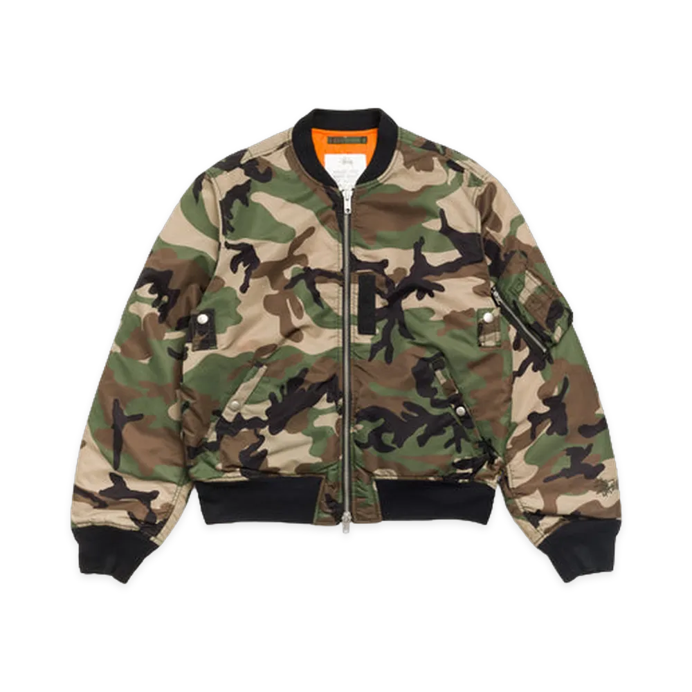 Stussy Ma-1 Bomber Jacket "Woodland Camo"