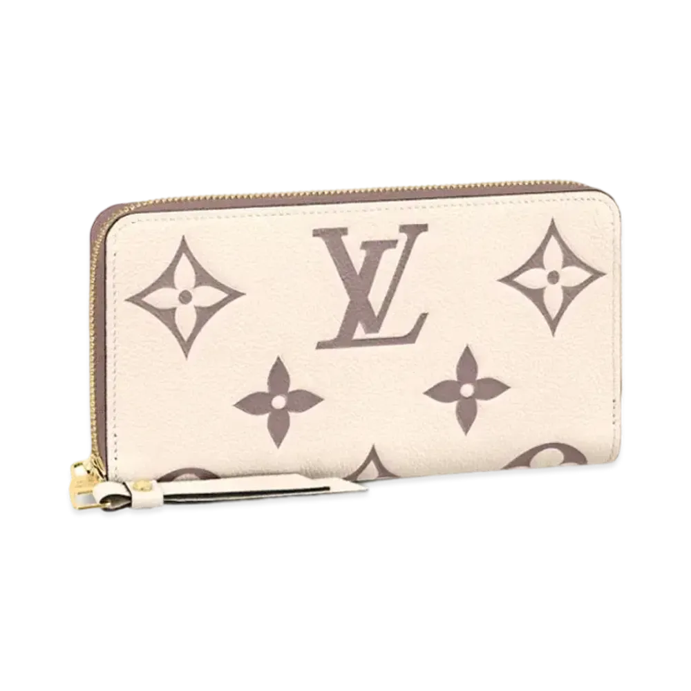 Louis Vuitton Bi-Color Monogram Amplant Zippy Wallet "Creme/Bois de Rose"