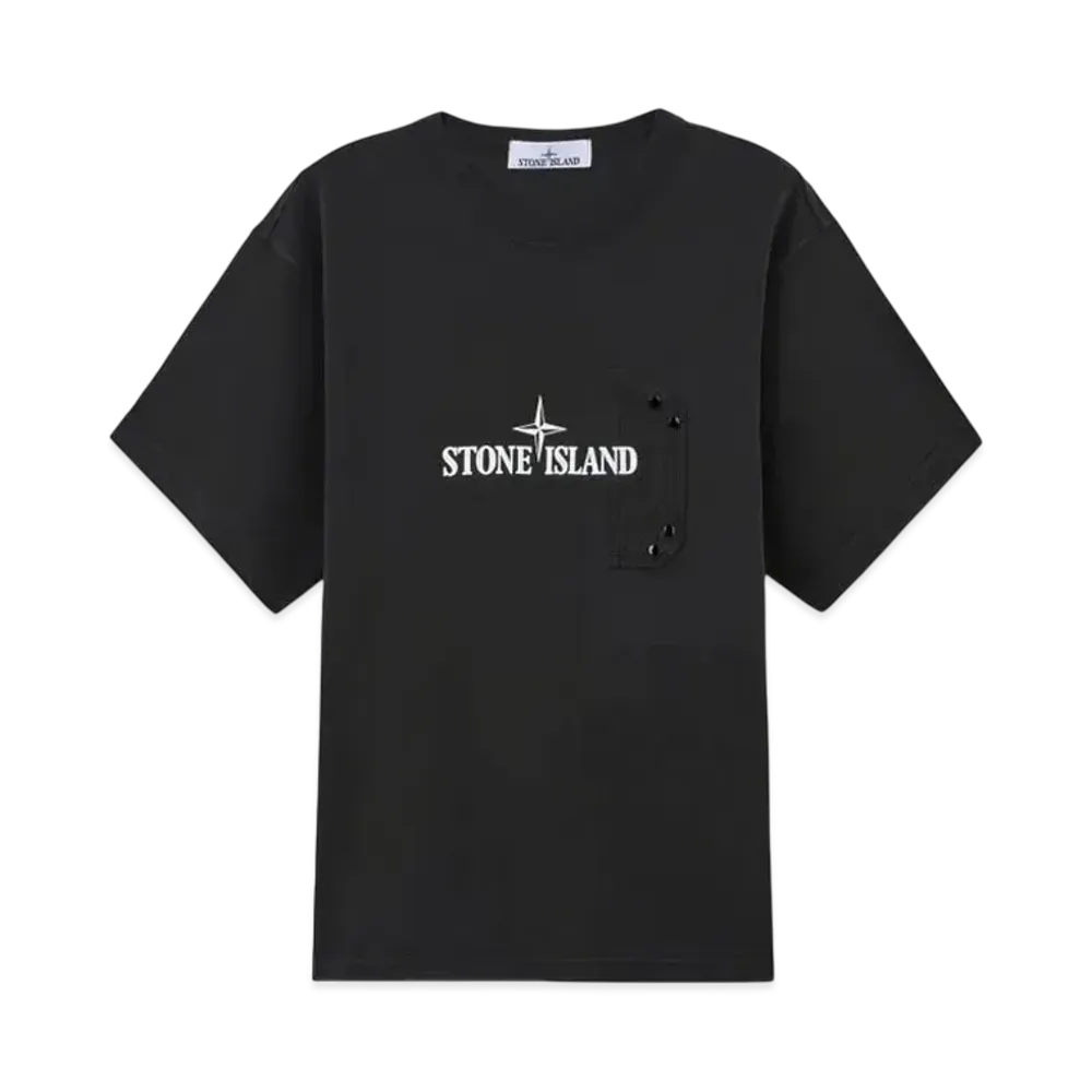 Stone Island 21079 24/2 Cotton Jersey "Lead Gray"