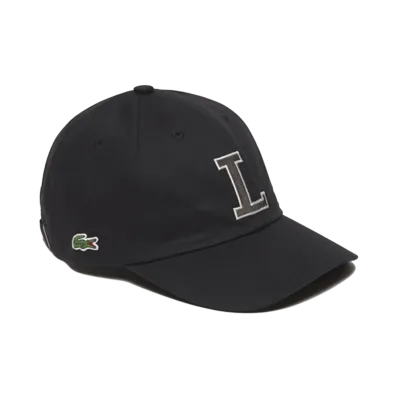 LACOSTE Cotton Twill L Logo Cap "Black"
