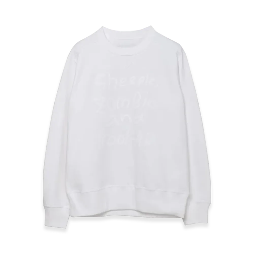 sacai x MADSAKI Flock Print Pullover "White"