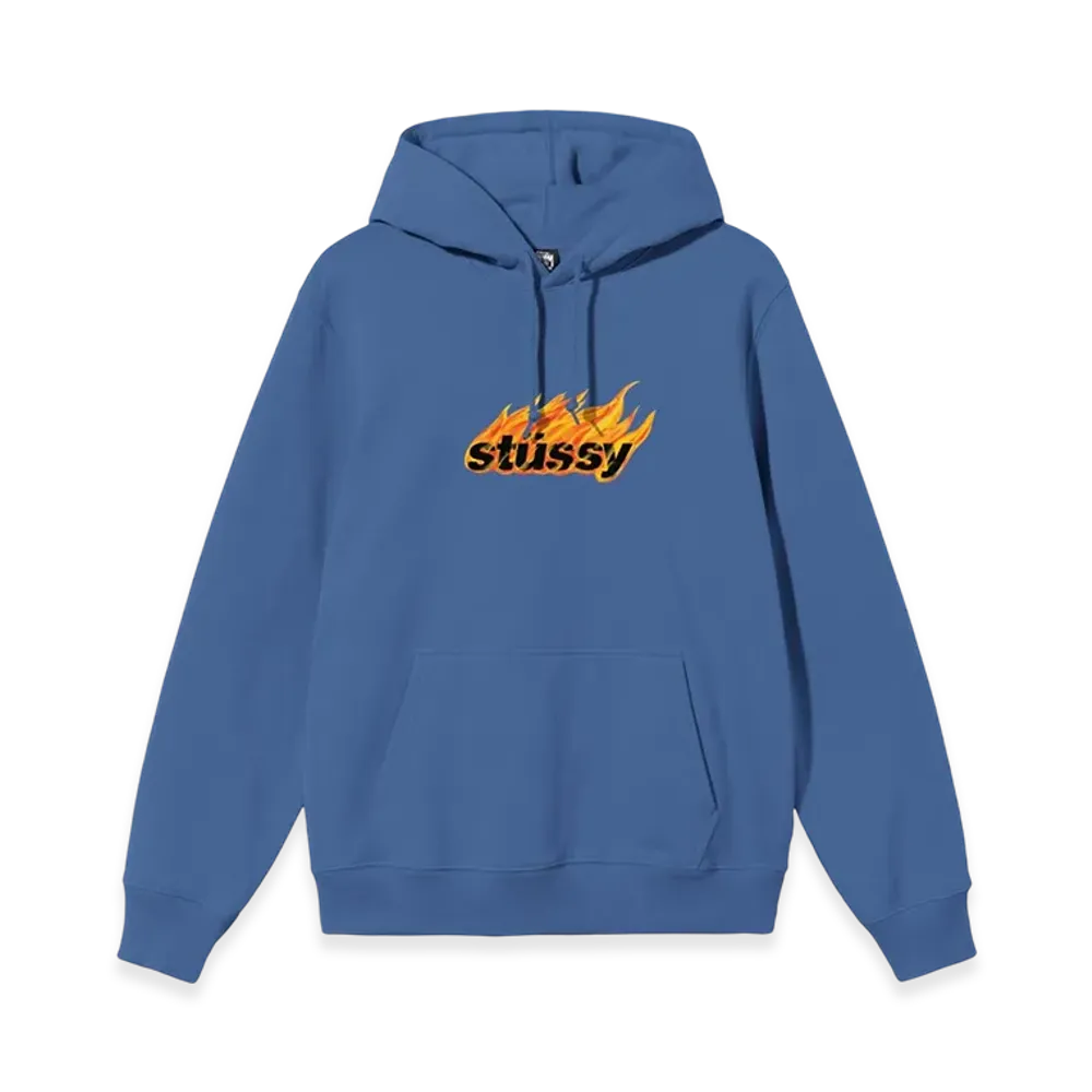 Stussy Flames Hood "Midnight"
