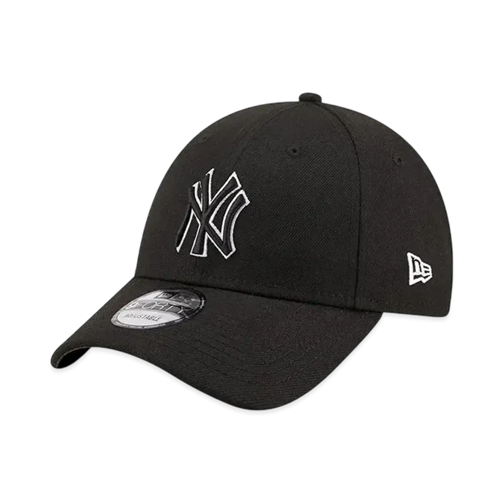 NEW ERA 9Forty New York Yankees "Black/Black White"