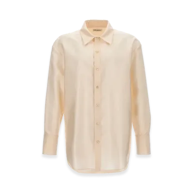 Saint Laurent Faille Shirt "Beige"