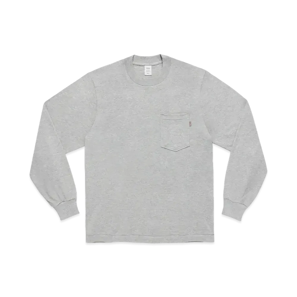 JJJJound J90 Longsleeve Pocket "Light Grey Mix"