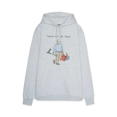BROTHER MERLE Men's Knit Hooded Pullover - Rubbish "HEATHER GREY"