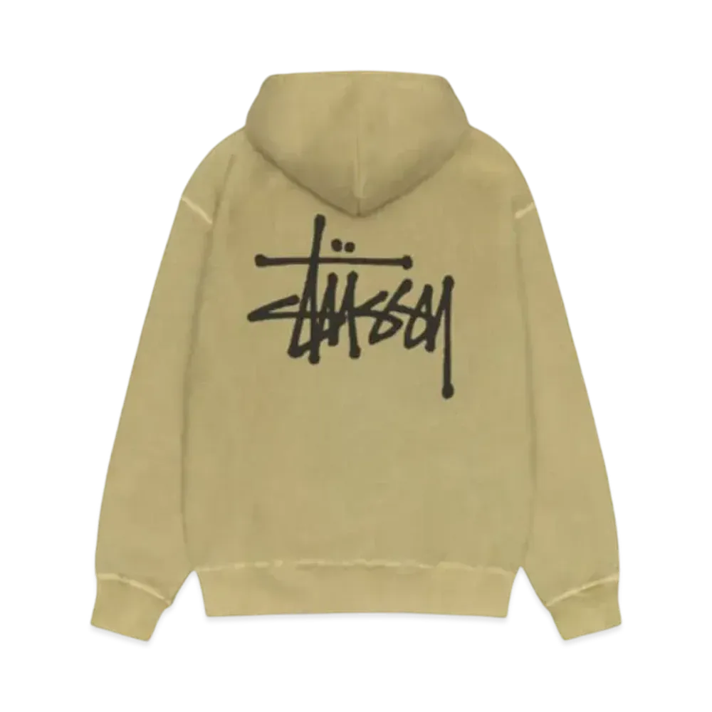 Stussy Basic Hoodie Pigment Dyed "Elm"