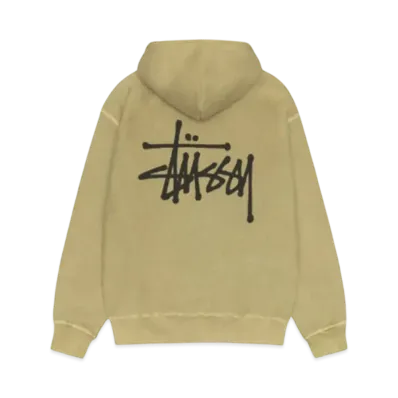 Stussy Basic Hoodie Pigment Dyed "Elm"