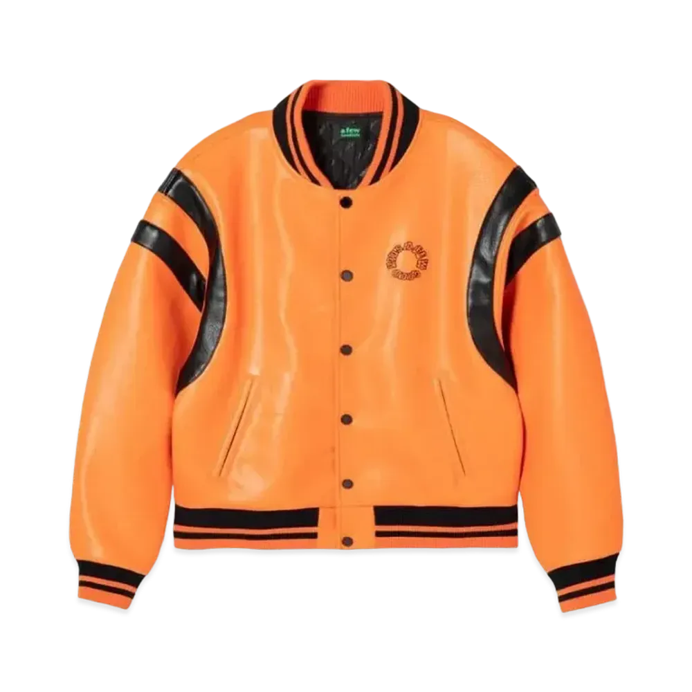 A FEW GOOD KIDS 5 Anniversary Leather Jacket "Orange"