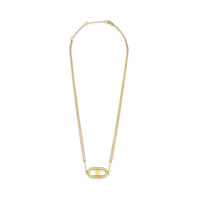 CELINE Maillon Triomphe Necklace In Gold Brass "Gold"