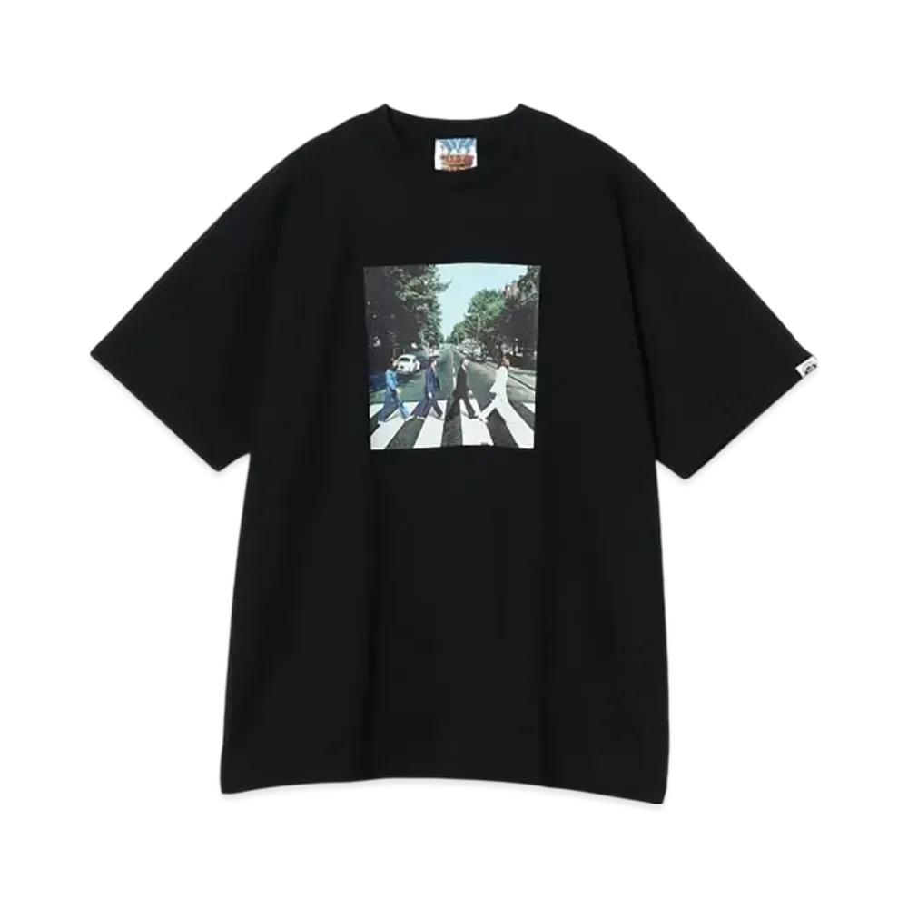 BEAMS City Country City / The Beatles Cotton T-Shirt "Black"