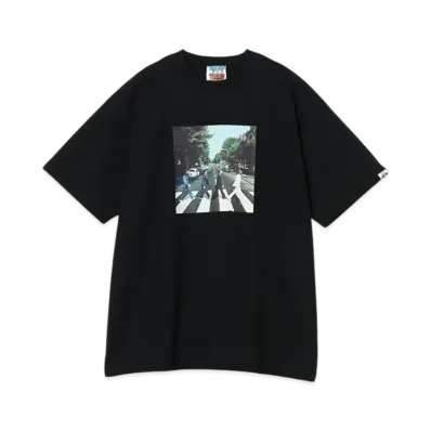 BEAMS City Country City / The Beatles Cotton T-Shirt "Black"