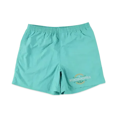 WIND AND SEA Be Youth Town Beach Shorts E."Green"