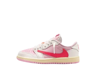 Travis Scott × Nike PS Jordan 1 Low OG SP "Sail/Tropical Pink"