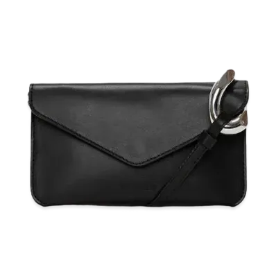 JW ANDERSON JWA Corner Leather Phone Pouch "Brown/Turquoise"