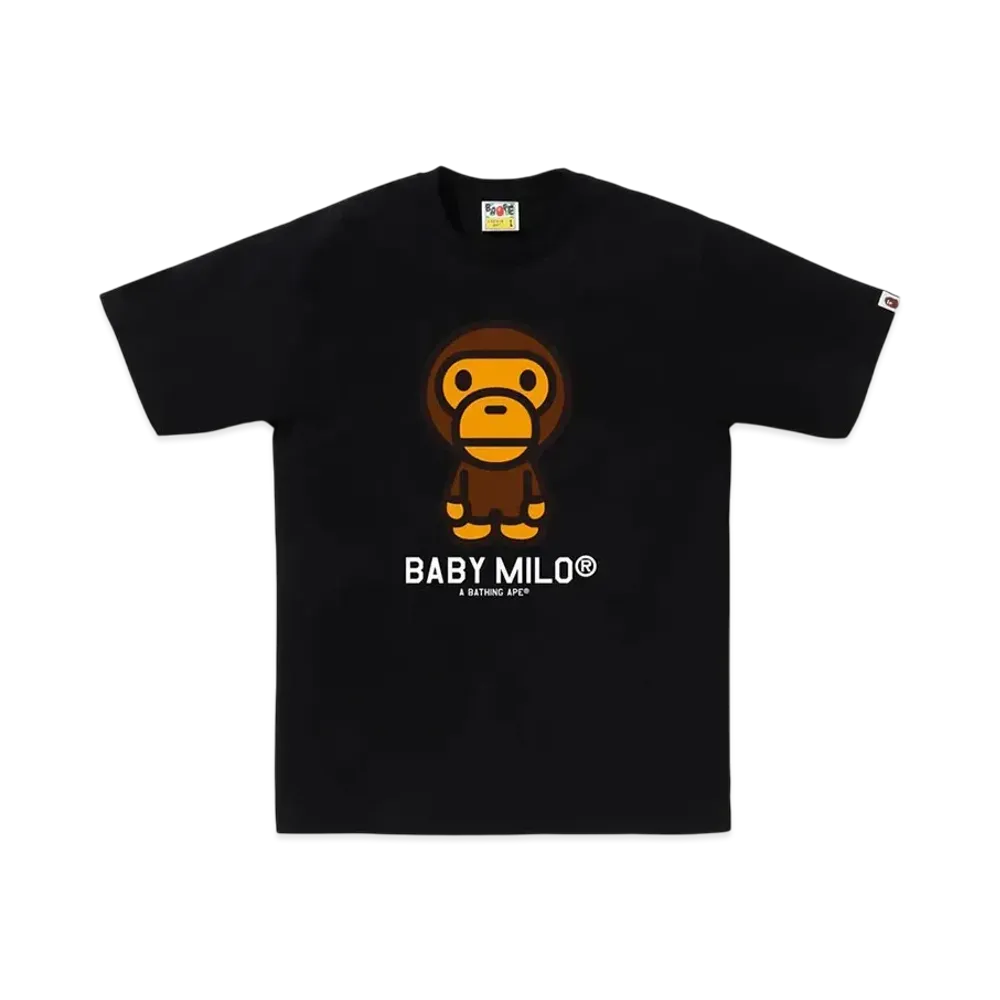 A BATHING APE Baby Milo Tee "Black"