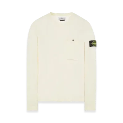 Stone Island 517B8 Pocket Crewneck Knit - 22SS "Off White"