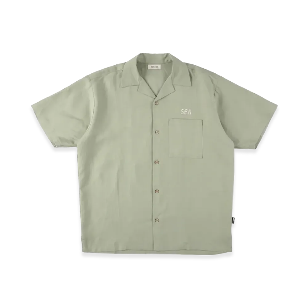 WIND AND SEA Sea Linen Shirt "Green"