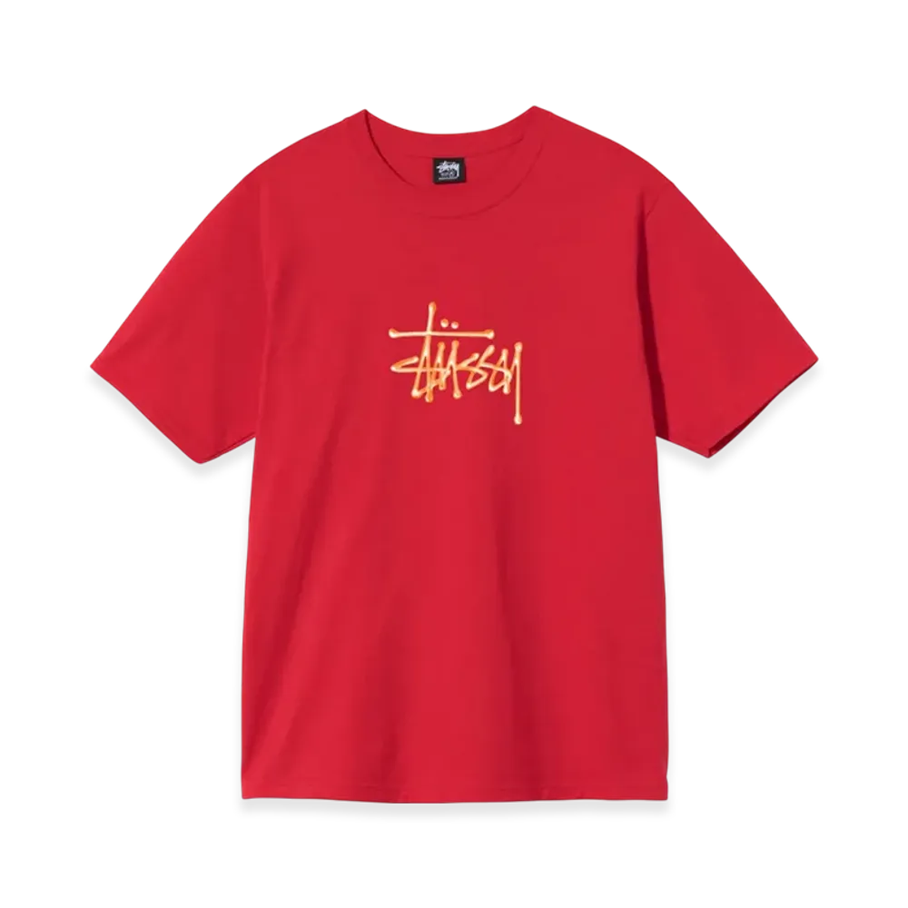 Stussy Gel Stock Tee "Red"