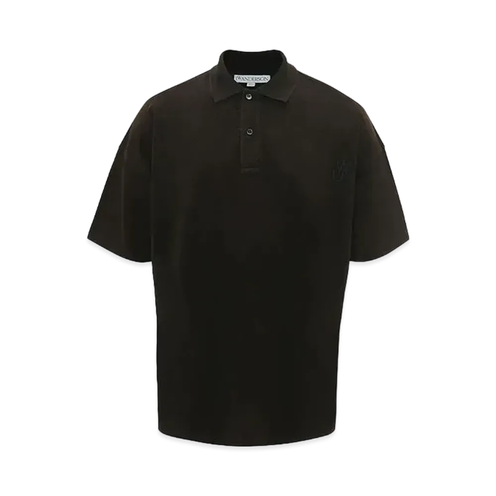 JW ANDERSON Logo Embroidered Polo Shirt "Brown"