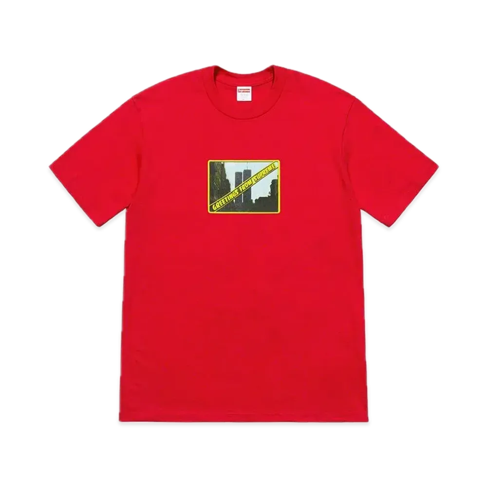シュプリーム グリーティングズ Tシャツ "レッド"