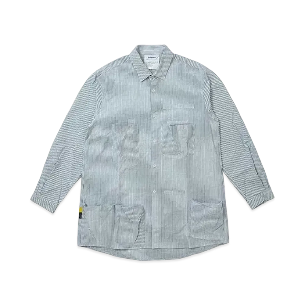 DIGAWEL x PORTER Pocket Shirt "Green Stripe"