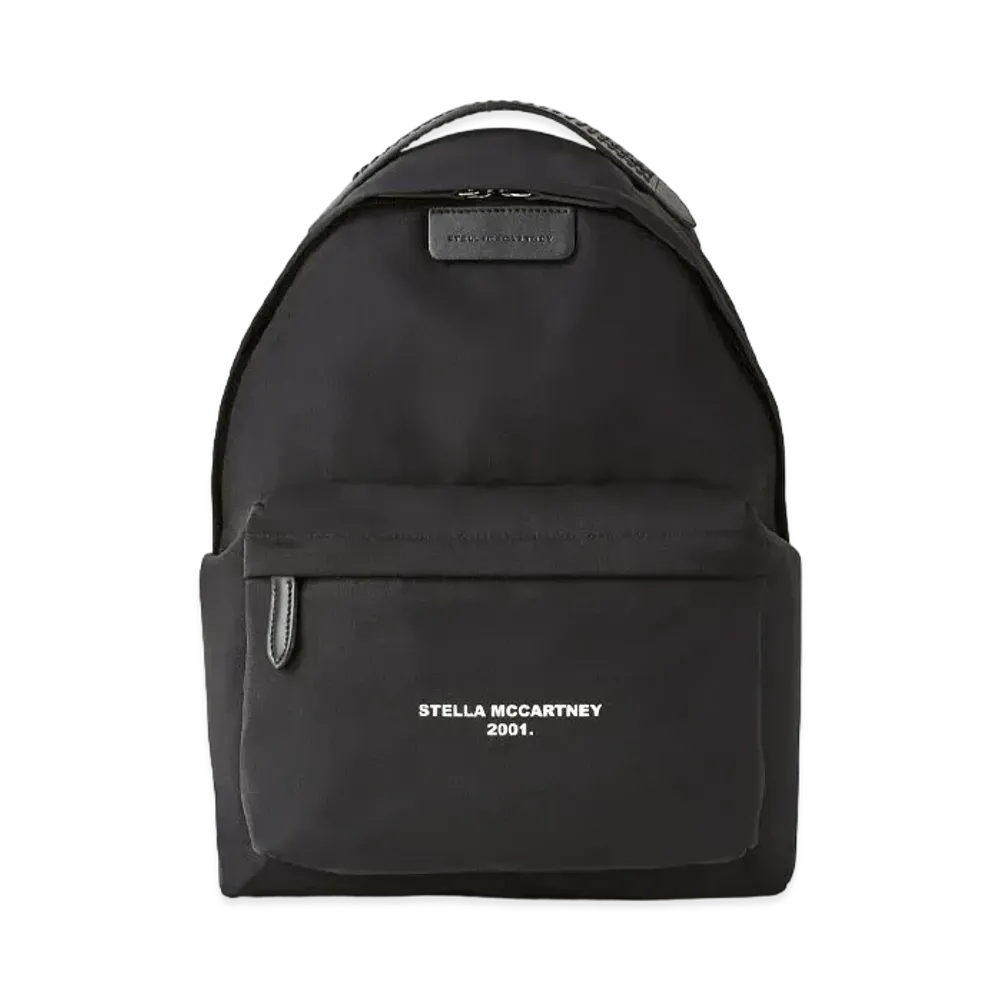 STELLA McCARTNEY Farabella Logo Go Backpack "Black White"