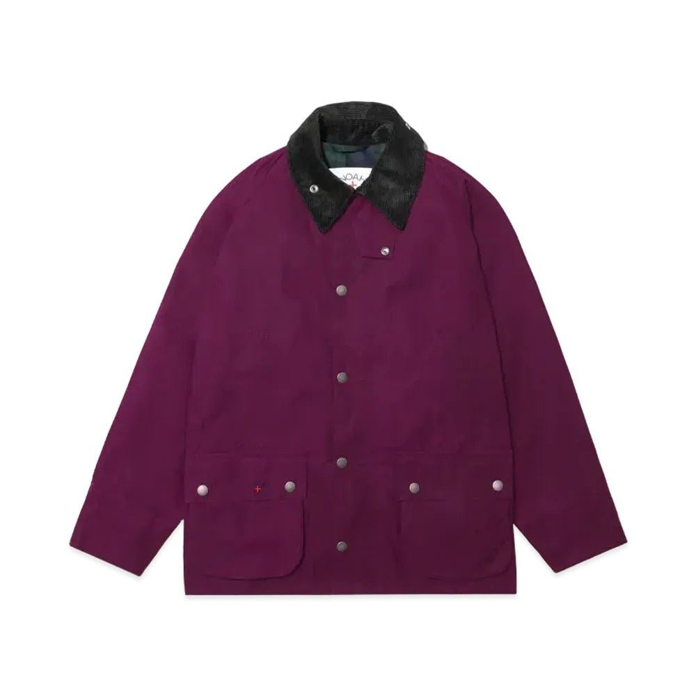 Noah x Barbour Dry Waxed Bedale Jacket "Wine"