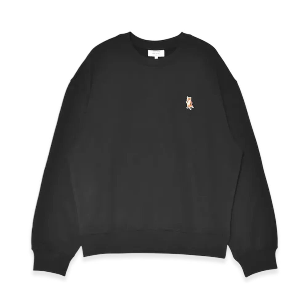 Maison Kitsune Standing Fox Comfort Sweatshirt "Black"