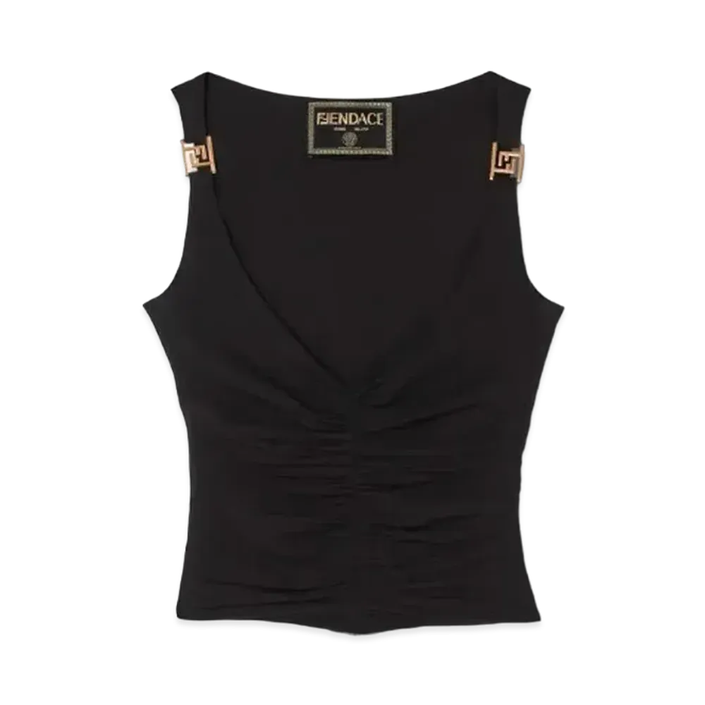 FENDI x Versace Fendace Ruched Top "Black"