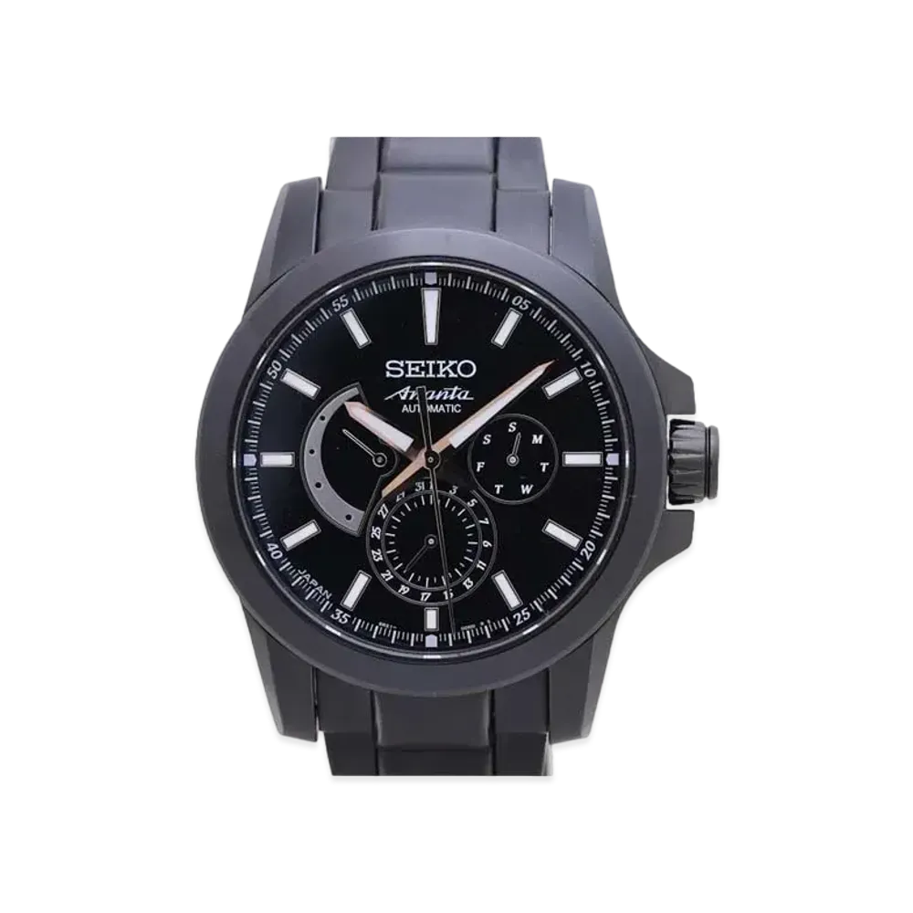 SEIKO Brightz Ananta Mechanical Multi Hands Lacquer Limited "Black" SAEC017