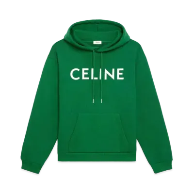 CELINE Loose Sweatshirt / Cotton "Green"