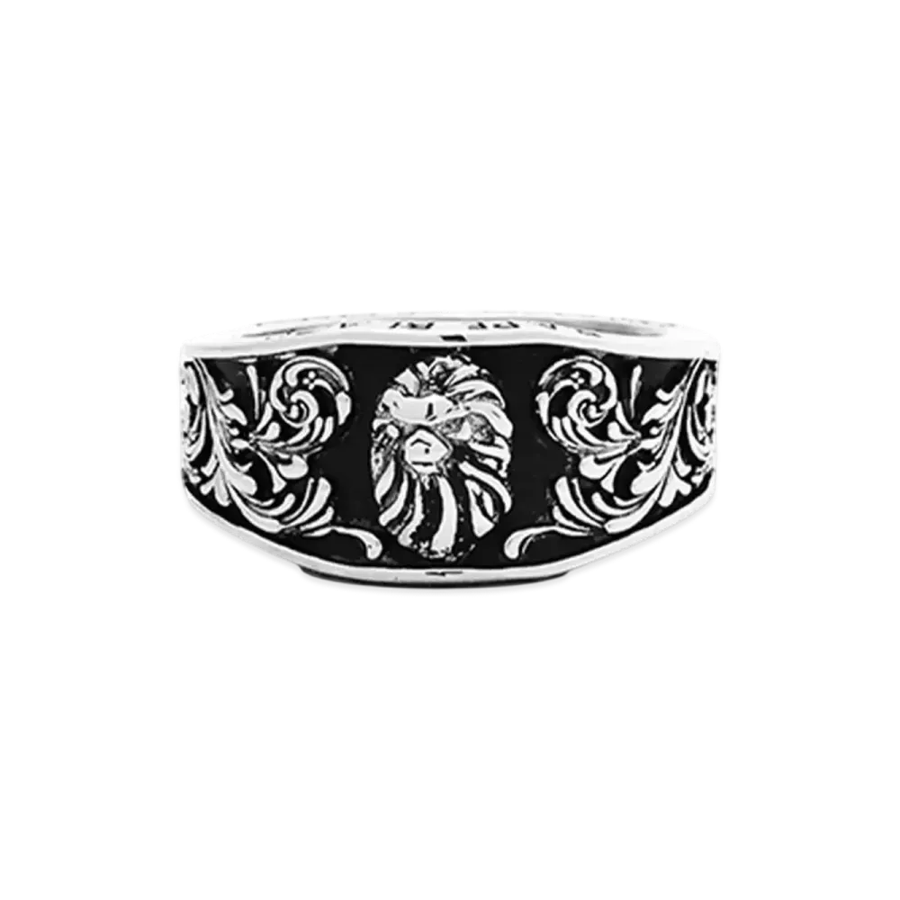 A BATHING APE Bape Black Ring #2 "Silver"