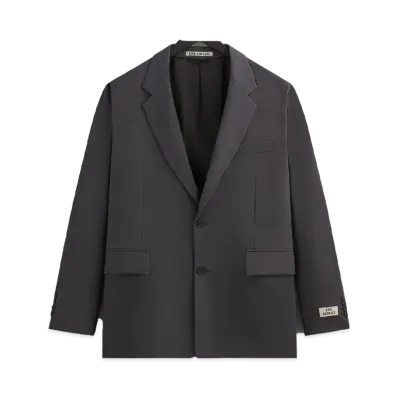 Kith 101 x Auralee Light Wool Max Gabardine Jacket "Gray Pinstripe"