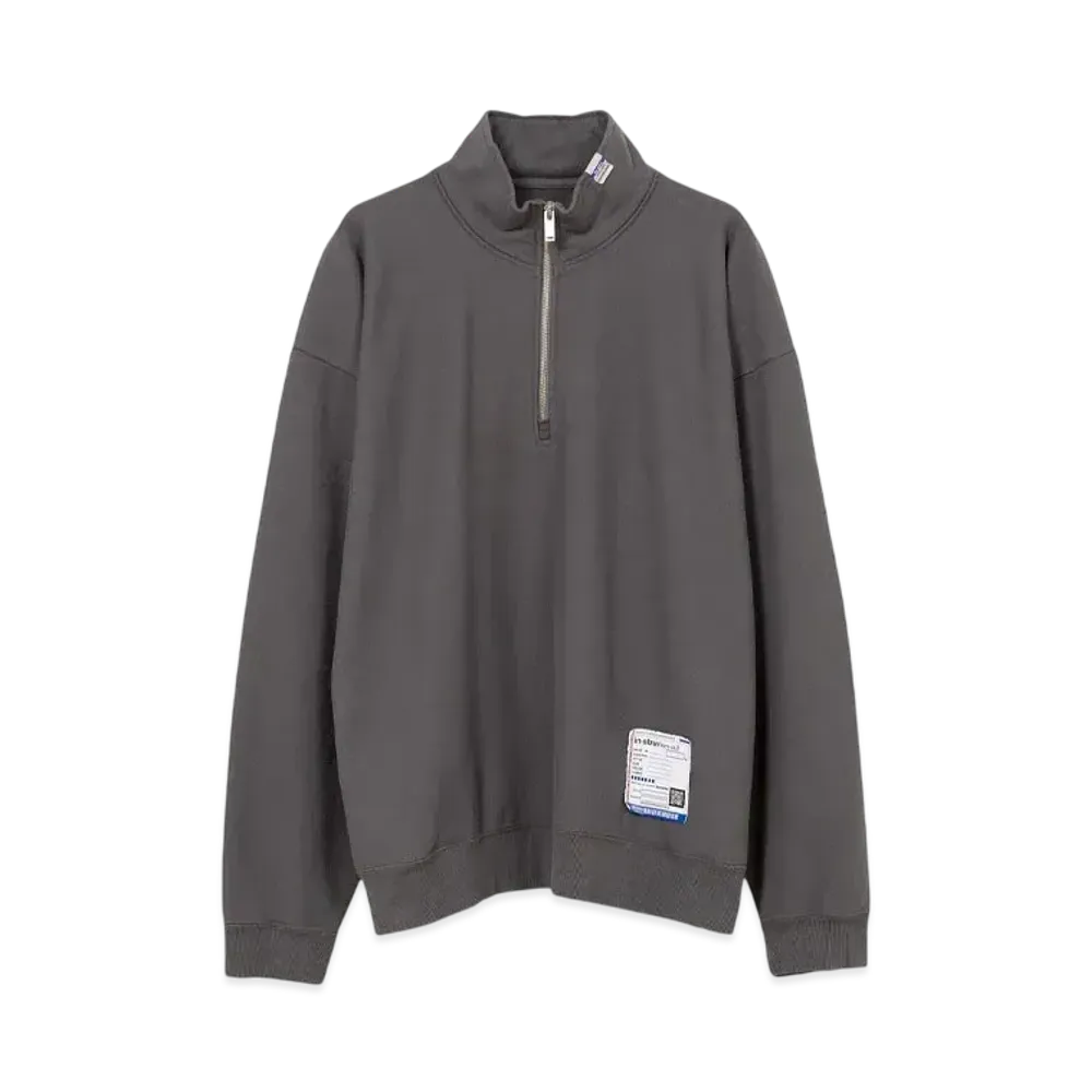 Maison MIHARA YASUHIRO Half Zip Pullover Sweatshirt "Dark Gray"