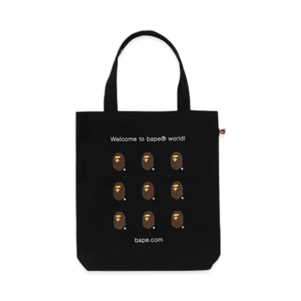 A BATHING APE Bape.Com Tote Bag Bapec "Black"
