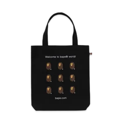 A BATHING APE Bape.Com Tote Bag Bapec "Black"