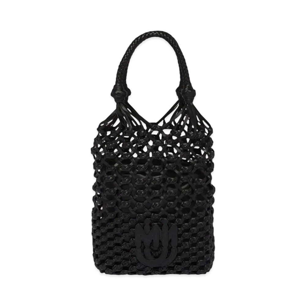 MIU MIU Mclame x Nappa Leather Handbag "Black"