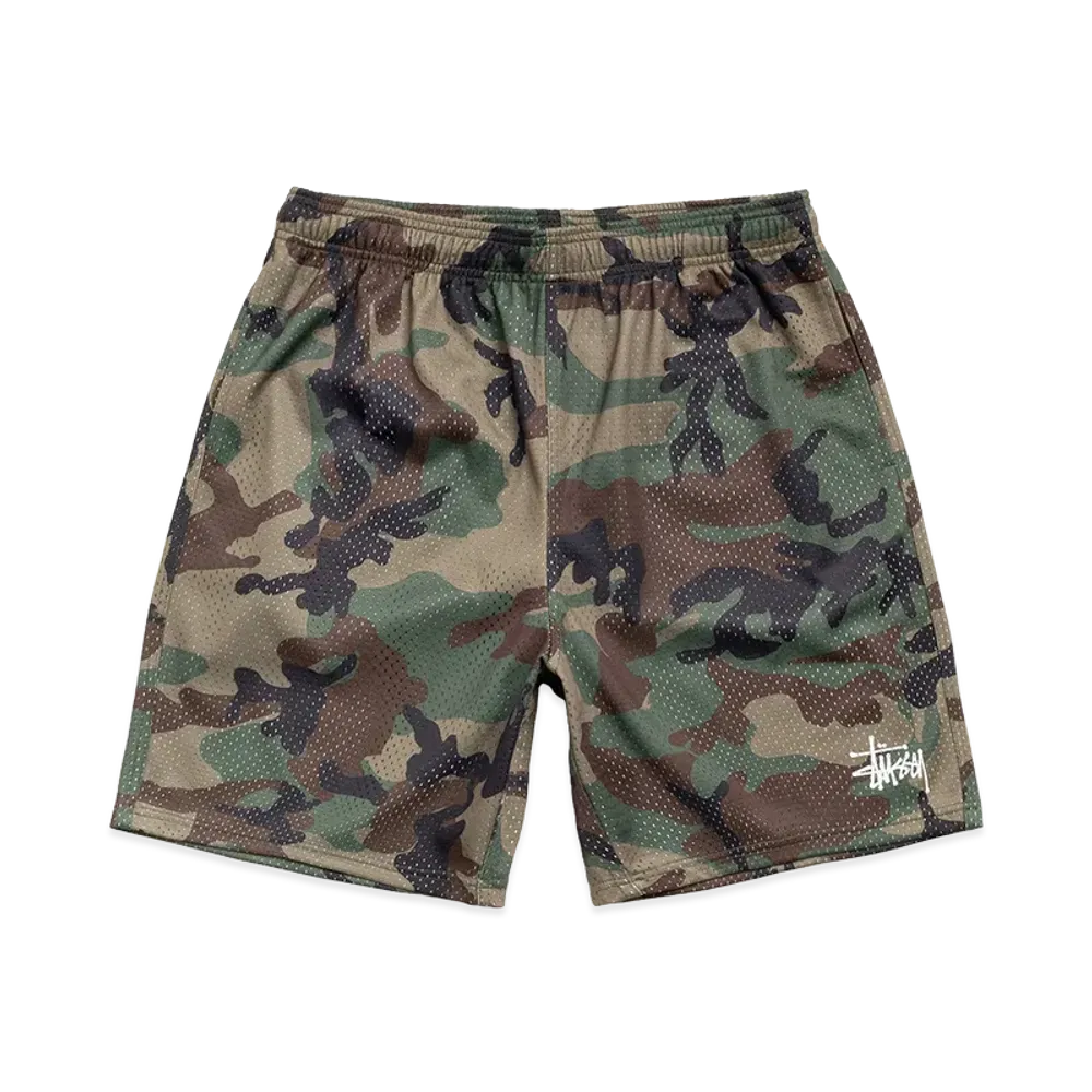 Stussy Basic Mesh Short "Woodland Camo"