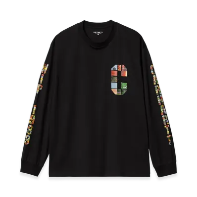 Carhartt WIP L/S Machine 89 T-Shirt "Black"